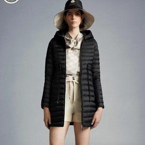 MONCLER Black Barbel‎ Long Down Jacket Longue Saison Down Coat (3)